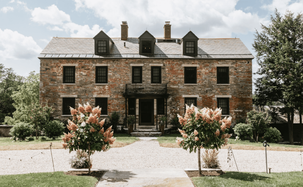 Charming historic 200 year old stone barn wedding venue. 